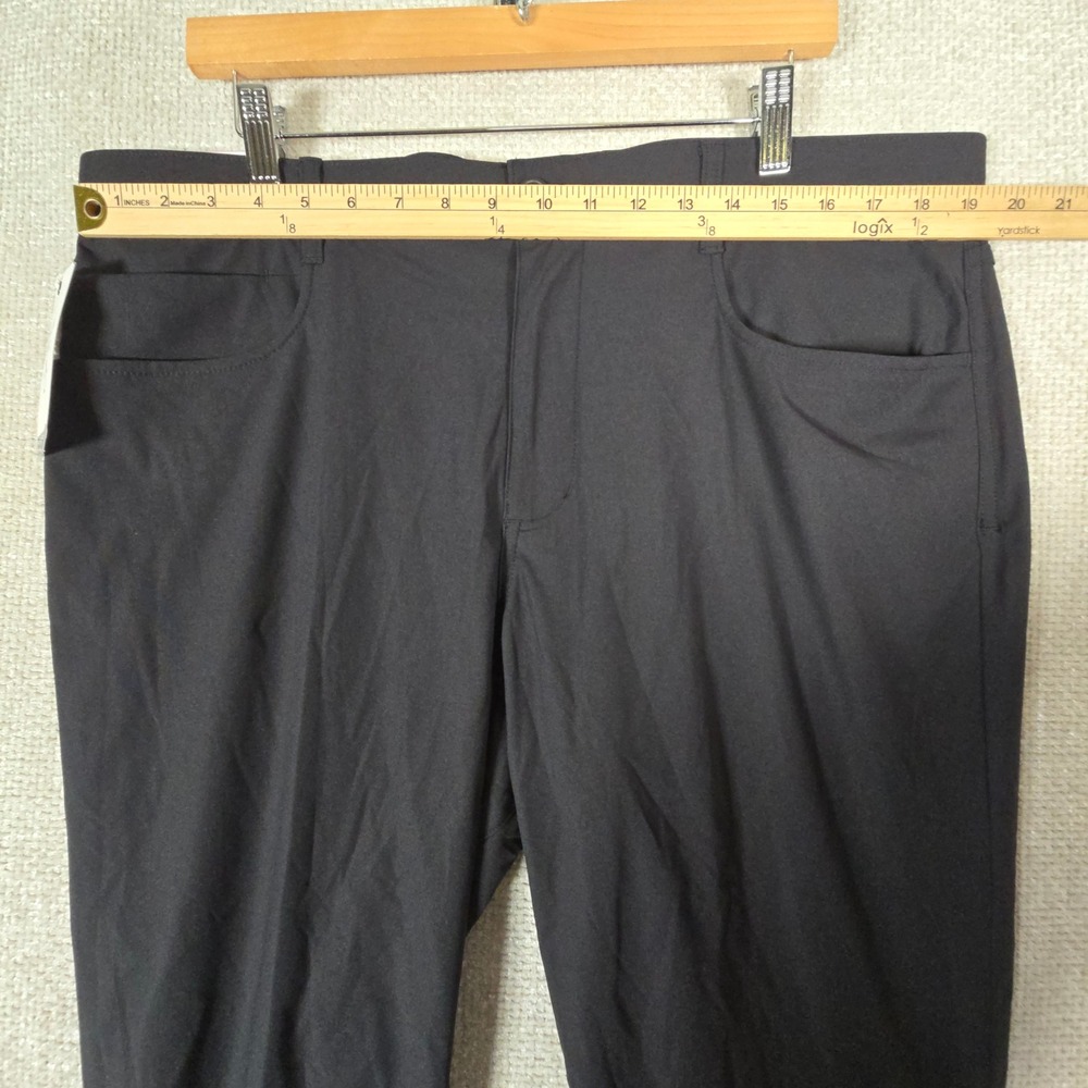 Original Penguin Sport Mens Caviar Black Golf Performance Pants 38W 30L OGKBSFH4 - Picture 5 of 9